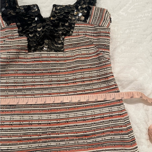 Milly of New York Multicolor Sequin striped sheath mini dress - Picture 9 of 12